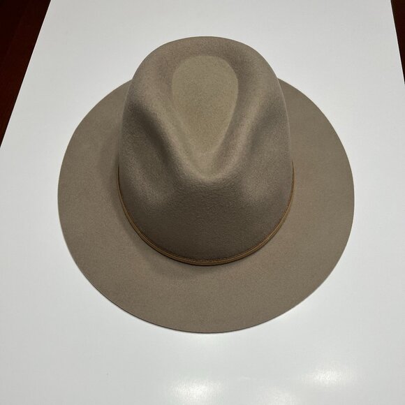 Brixton Wesley Fedora Hat in Light Tan - Picture 5 of 6